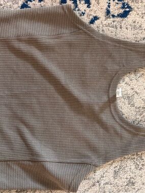 Lululemon Softstreme Ribbed Crop Tank in Nomad